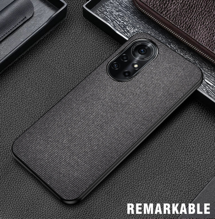 For Huawei Nova 8 Pro 5G Shockproof Splicing PU + Cloth Protective Case