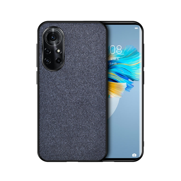 For Huawei Nova 8 Pro 5G Shockproof Splicing PU + Cloth Protective Case