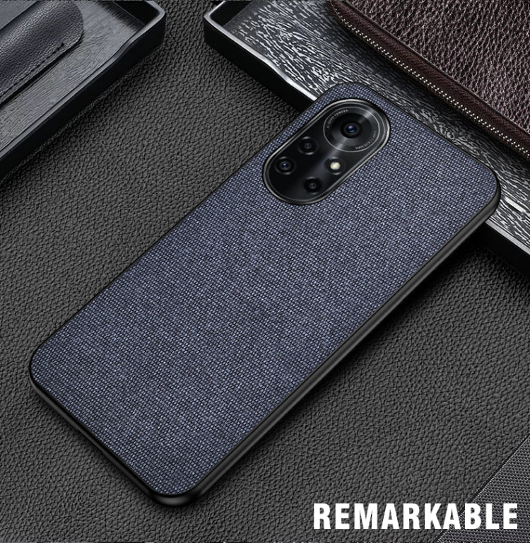 For Huawei Nova 8 Pro 5G Shockproof Splicing PU + Cloth Protective Case