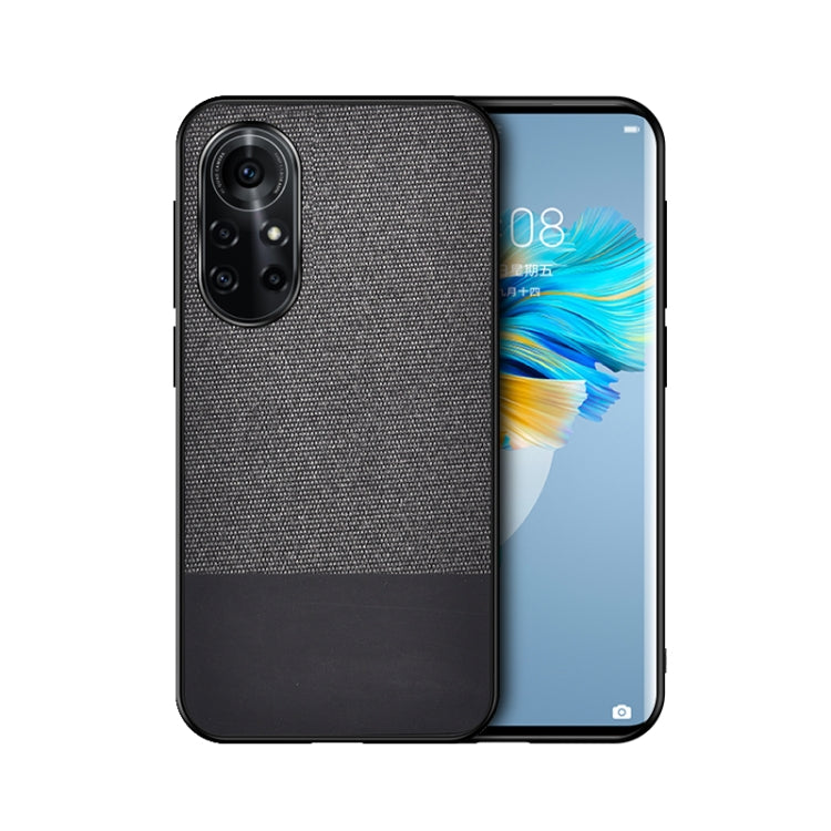 For Huawei Nova 8 Pro 5G Shockproof Splicing PU + Cloth Protective Case