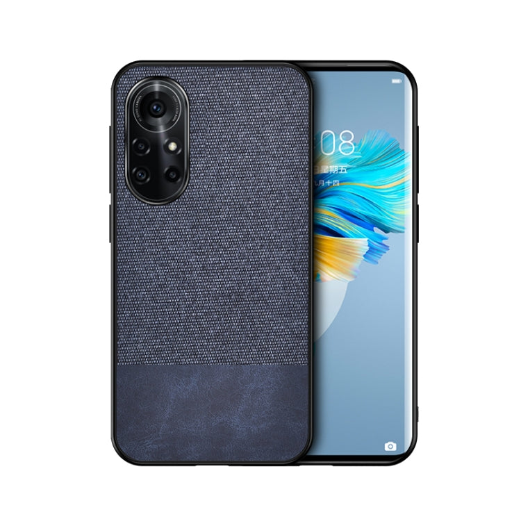 For Huawei Nova 8 Pro 5G Shockproof Splicing PU + Cloth Protective Case