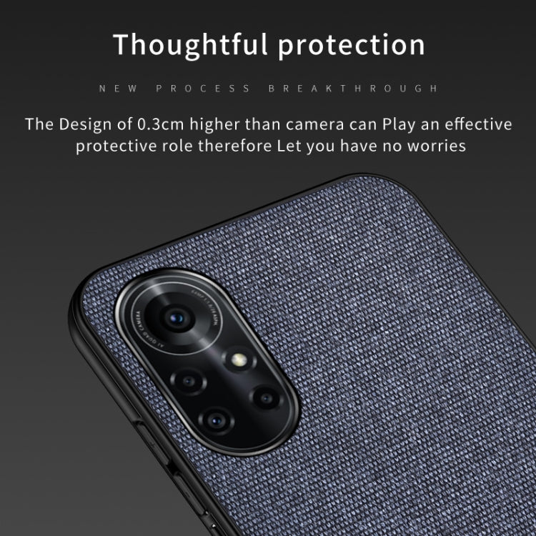 For Huawei Nova 8 Pro 5G Shockproof Splicing PU + Cloth Protective Case