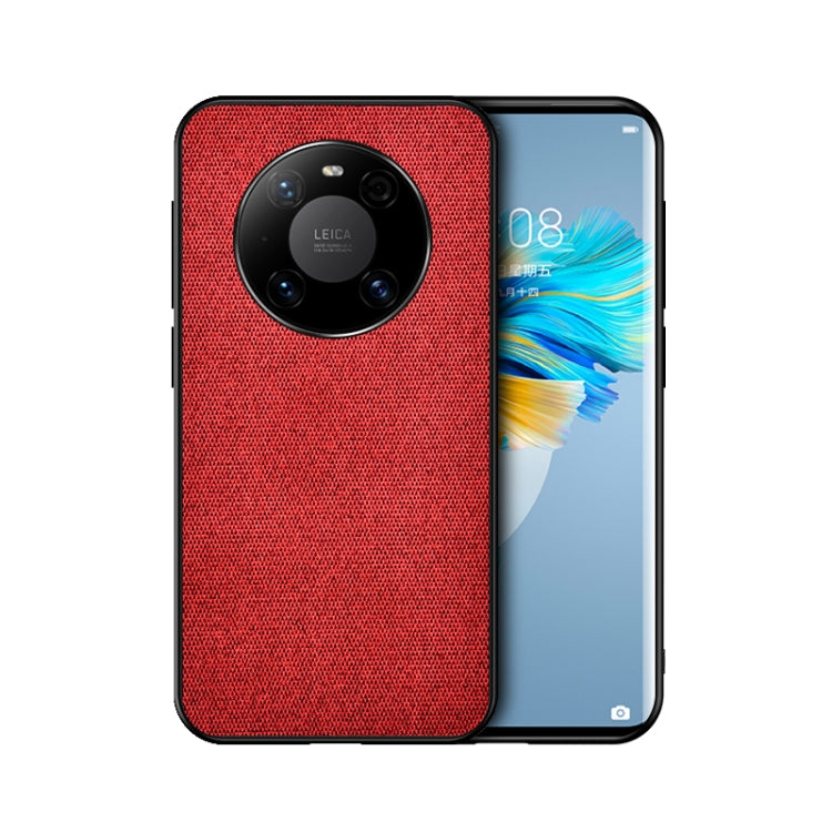 For Huawei Mate 40 Shockproof Splicing PU + Cloth Protective Case