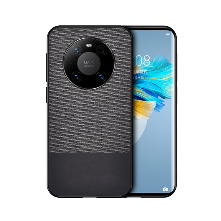 For Huawei Mate 40 Shockproof Splicing PU + Cloth Protective Case