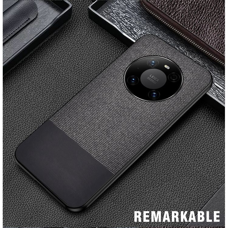 For Huawei Mate 40 Shockproof Splicing PU + Cloth Protective Case