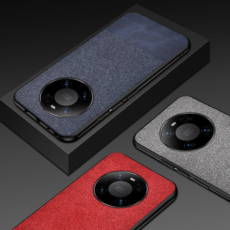 For Huawei Mate 40 Shockproof Splicing PU + Cloth Protective Case