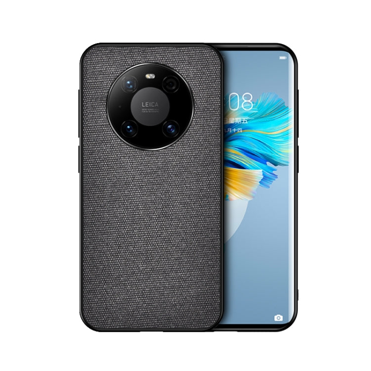 For Huawei Mate 40 Pro Shockproof Splicing PU + Cloth Protective Case
