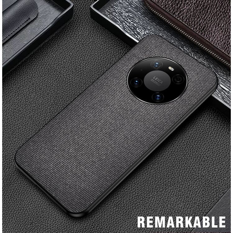 For Huawei Mate 40 Pro Shockproof Splicing PU + Cloth Protective Case