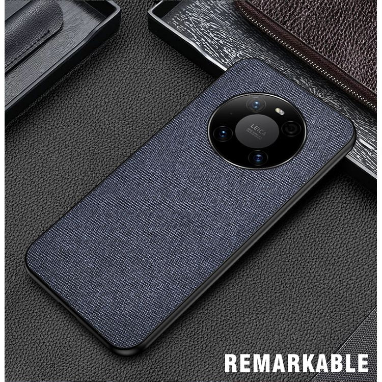 For Huawei Mate 40 Pro Shockproof Splicing PU + Cloth Protective Case