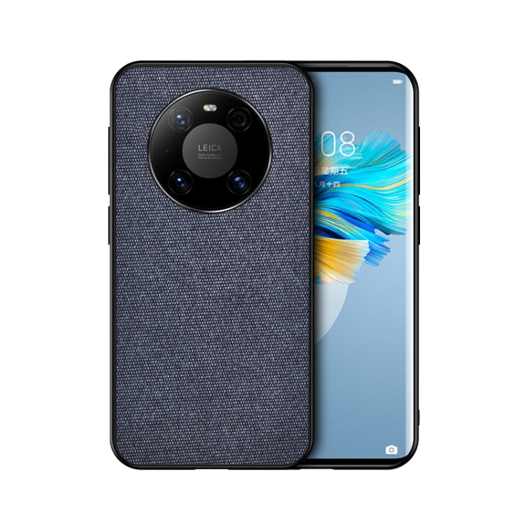 For Huawei Mate 40 Pro+ Shockproof Splicing PU + Cloth Protective Case