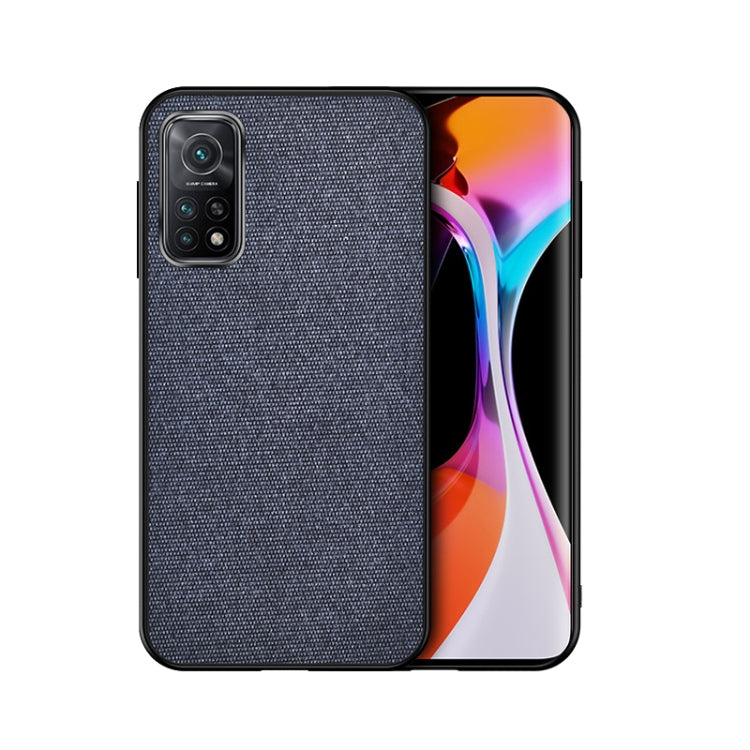 For Xiaomi Mi 10T 5G Shockproof Splicing PU + Cloth Protective Case