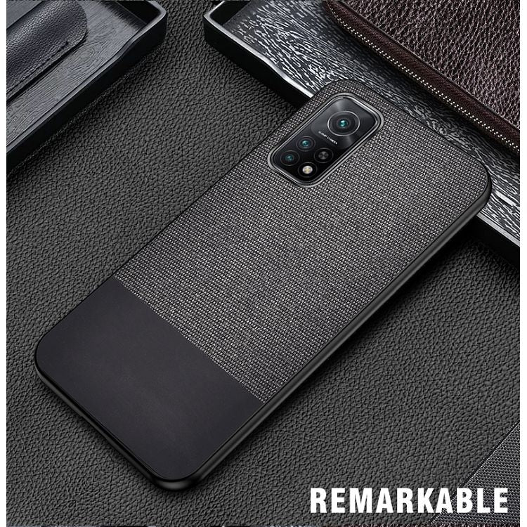 For Xiaomi Mi 10T 5G Shockproof Splicing PU + Cloth Protective Case