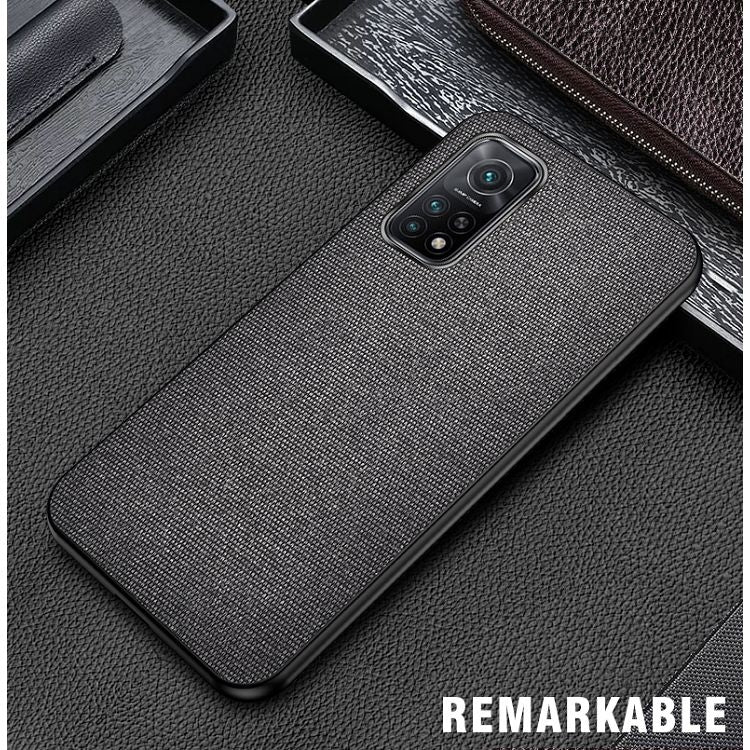 For Xiaomi Mi 10T Pro 5G Shockproof Splicing PU + Cloth Protective Case