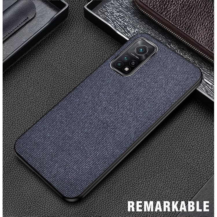 For Xiaomi Mi 10T Pro 5G Shockproof Splicing PU + Cloth Protective Case