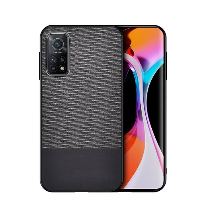 For Xiaomi Mi 10T Pro 5G Shockproof Splicing PU + Cloth Protective Case
