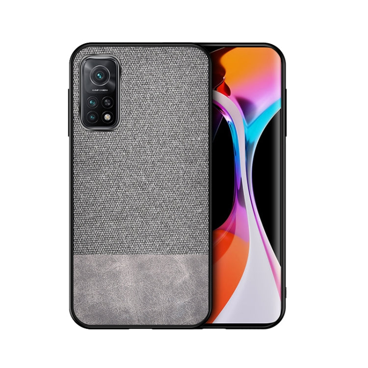 For Xiaomi Mi 10T Pro 5G Shockproof Splicing PU + Cloth Protective Case