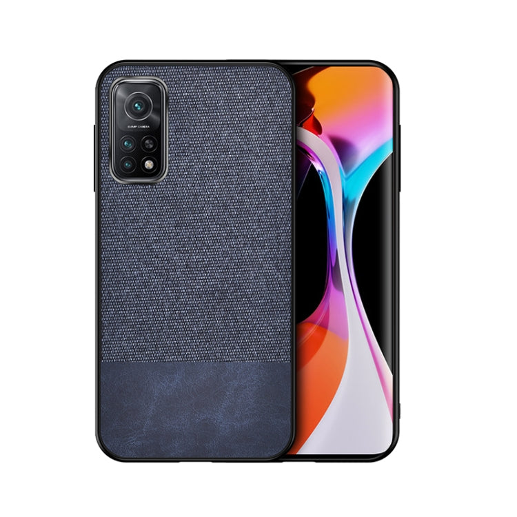 For Xiaomi Mi 10T Pro 5G Shockproof Splicing PU + Cloth Protective Case