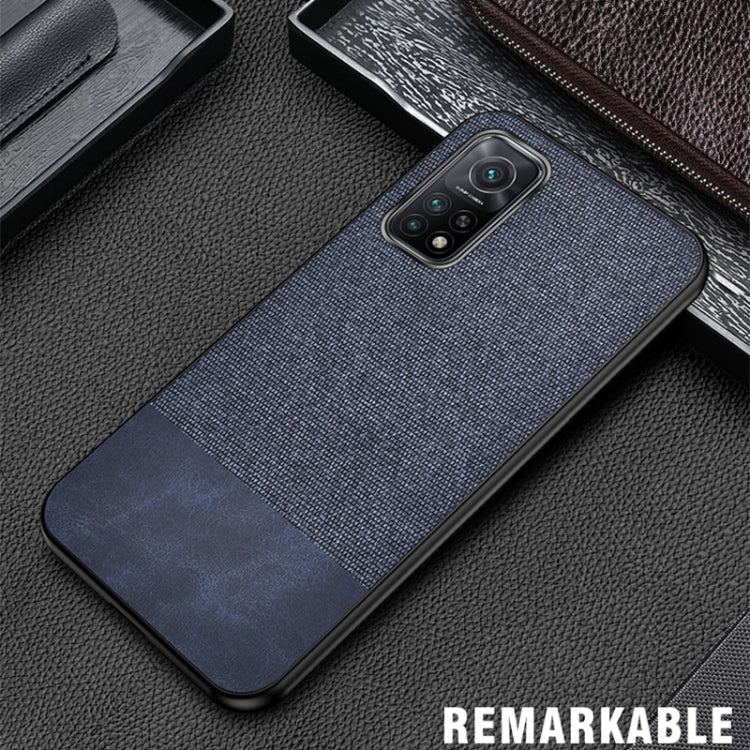 For Xiaomi Mi 10T Pro 5G Shockproof Splicing PU + Cloth Protective Case
