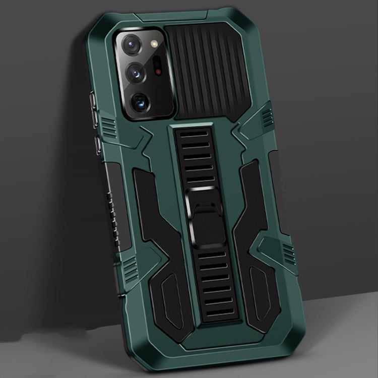 For Samsung Galaxy Note20 Vanguard Warrior All Inclusive Double-color Shockproof TPU + PC Protective Case with Holder