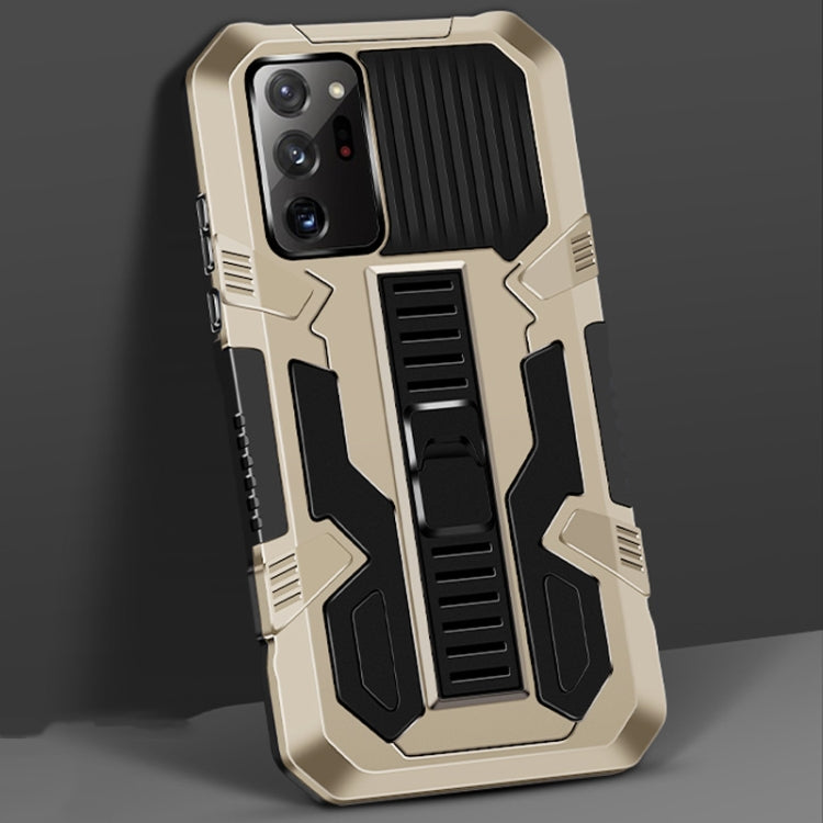 For Samsung Galaxy Note20 Vanguard Warrior All Inclusive Double-color Shockproof TPU + PC Protective Case with Holder