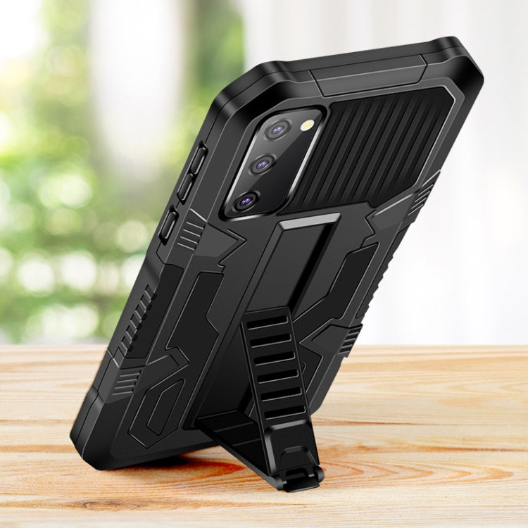 For Samsung Galaxy Note20 Vanguard Warrior All Inclusive Double-color Shockproof TPU + PC Protective Case with Holder