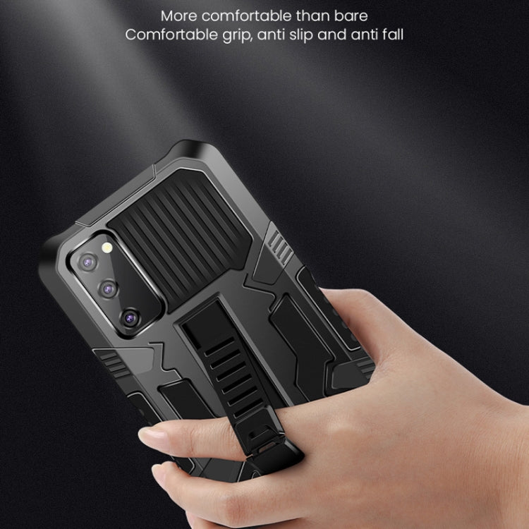 For Samsung Galaxy Note20 Vanguard Warrior All Inclusive Double-color Shockproof TPU + PC Protective Case with Holder