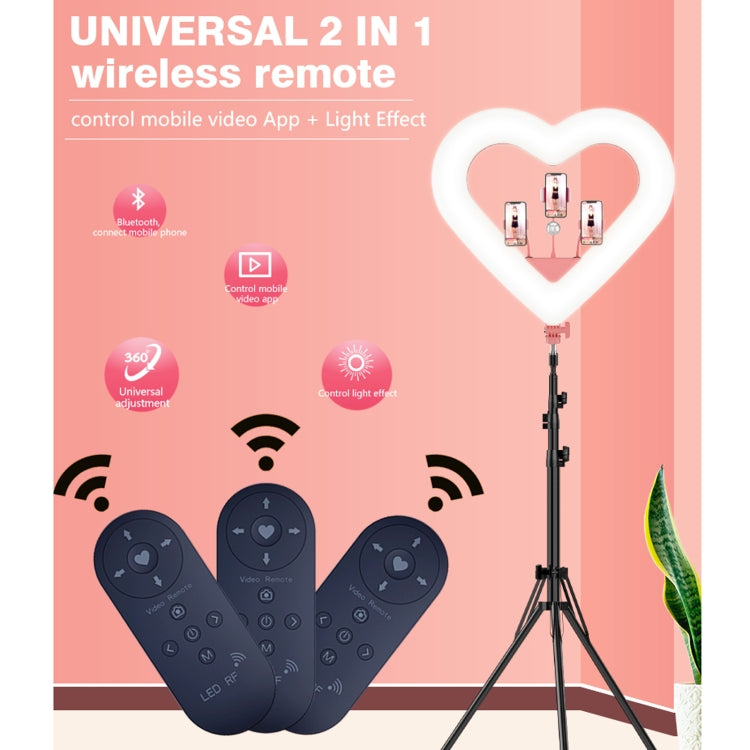 RK51 51cm Heart Shape Live Broadcast Beauty Ring Selfie Fill Light without Tripod