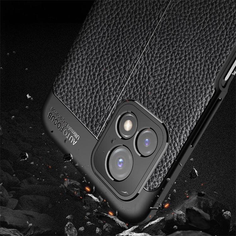 For vivo Y52s Litchi Texture TPU Shockproof Case