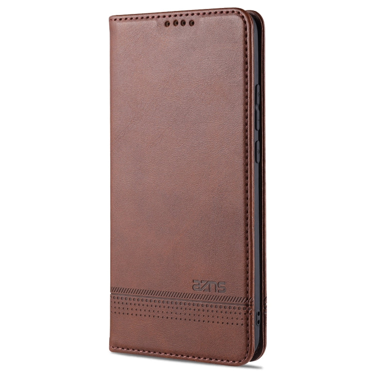 For Xiaomi Mi Note 10 Lite ZNS Magnetic Calf Texture Horizontal Flip Leather Case with Card Slots & Holder & Wallet