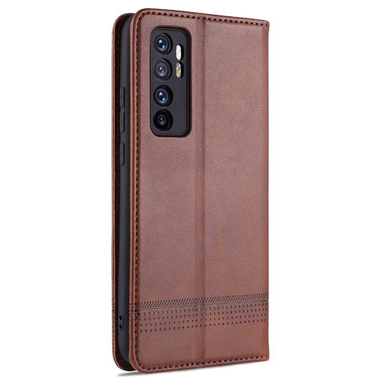 For Xiaomi Mi Note 10 Lite ZNS Magnetic Calf Texture Horizontal Flip Leather Case with Card Slots & Holder & Wallet