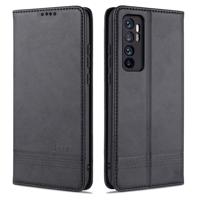 For Xiaomi Mi Note 10 Lite ZNS Magnetic Calf Texture Horizontal Flip Leather Case with Card Slots & Holder & Wallet