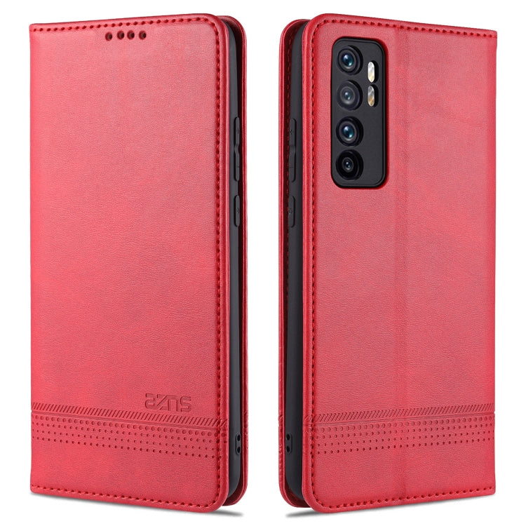 For Xiaomi Mi Note 10 Lite ZNS Magnetic Calf Texture Horizontal Flip Leather Case with Card Slots & Holder & Wallet