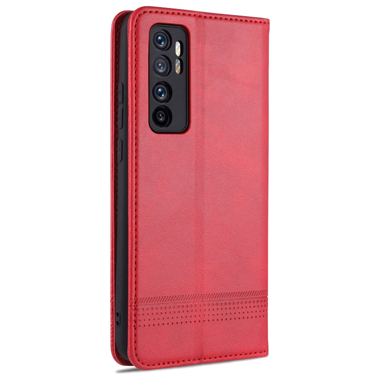 For Xiaomi Mi Note 10 Lite ZNS Magnetic Calf Texture Horizontal Flip Leather Case with Card Slots & Holder & Wallet