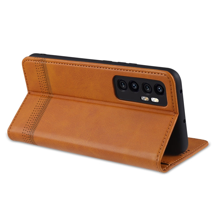 For Xiaomi Mi Note 10 Lite ZNS Magnetic Calf Texture Horizontal Flip Leather Case with Card Slots & Holder & Wallet