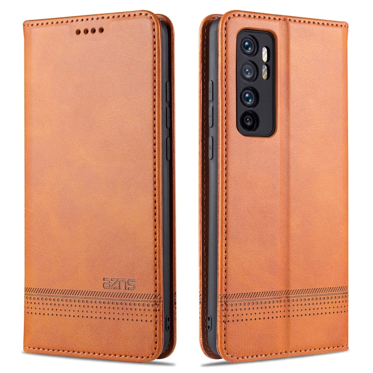 For Xiaomi Mi Note 10 Lite ZNS Magnetic Calf Texture Horizontal Flip Leather Case with Card Slots & Holder & Wallet