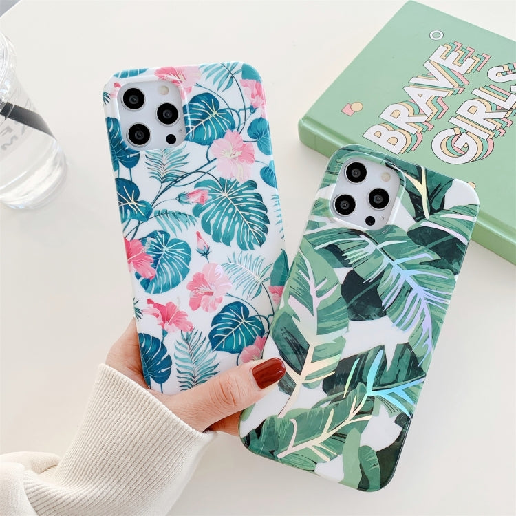 For iPhone 12 mini Colorful Flower Pattern TPU Protective Case