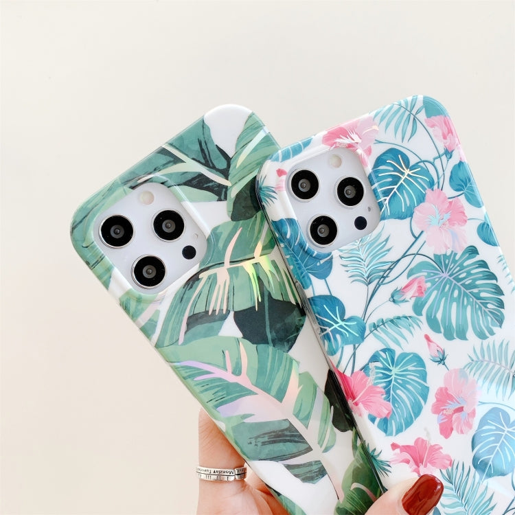 For iPhone 12 Pro Max Colorful Flower Pattern TPU Protective Case