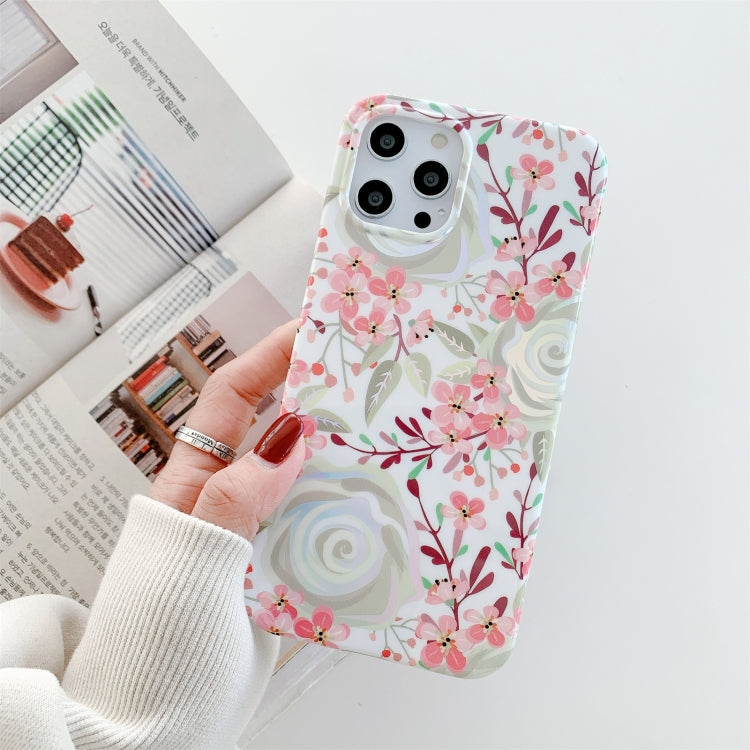 For iPhone 11 Colorful Flower Pattern TPU Protective Case