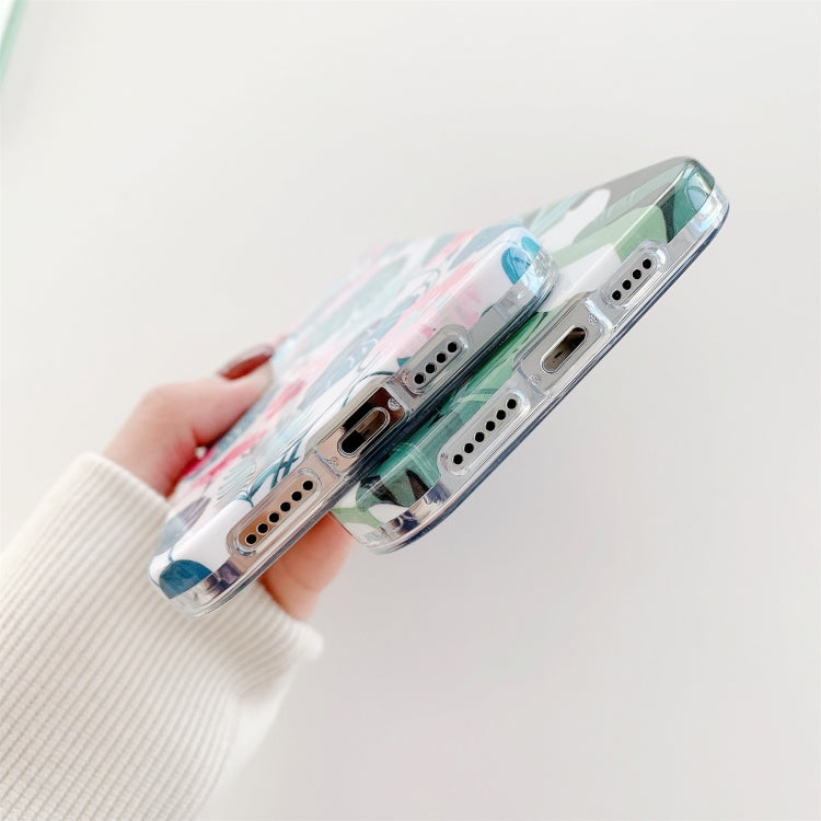 For iPhone 11 Colorful Flower Pattern TPU Protective Case