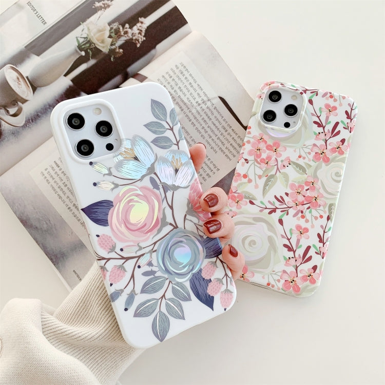 For iPhone 11 Colorful Flower Pattern TPU Protective Case