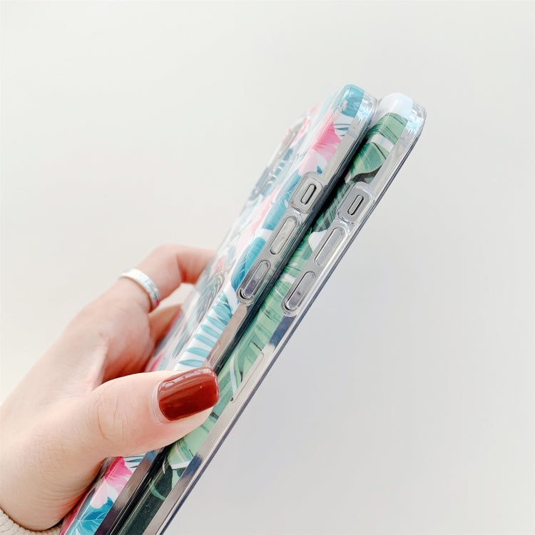 For iPhone 11 Pro Max Colorful Flower Pattern TPU Protective Case