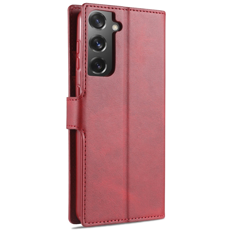 For Samsung Galaxy S21 5G AZNS Calf Texture Horizontal Flip Leather Case with Holder & Card Slots & Wallet & Photo Frame