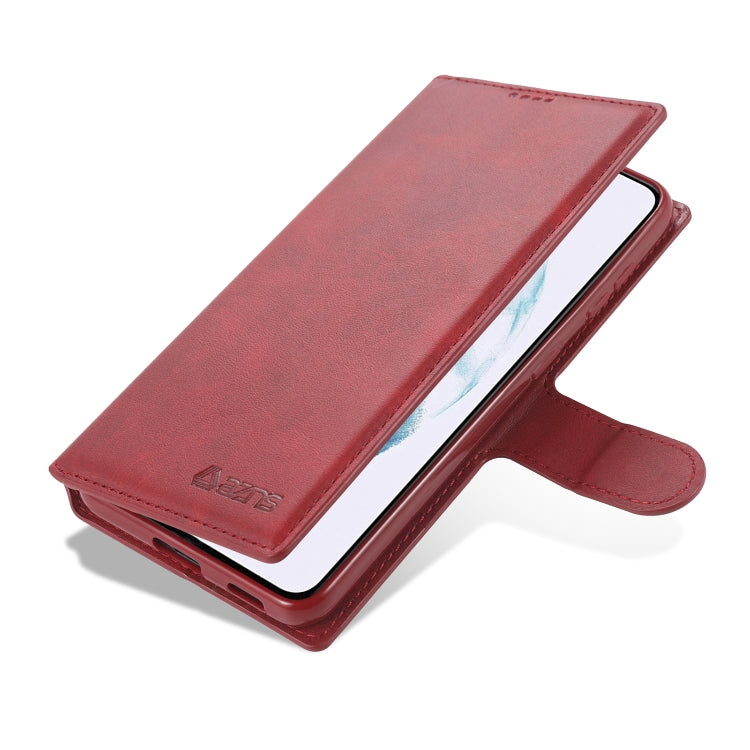 For Samsung Galaxy S21 5G AZNS Calf Texture Horizontal Flip Leather Case with Holder & Card Slots & Wallet & Photo Frame