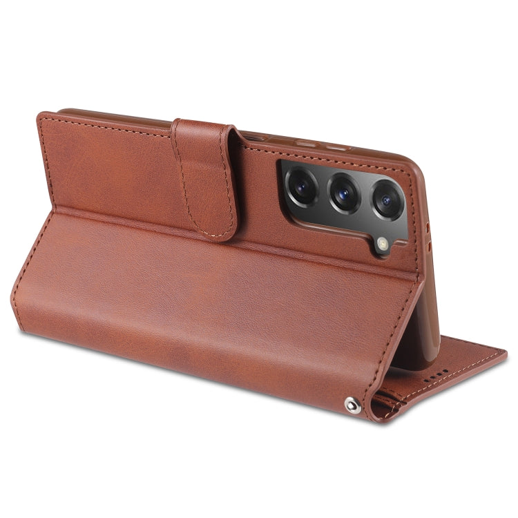For Samsung Galaxy S21 5G AZNS Calf Texture Horizontal Flip Leather Case with Holder & Card Slots & Wallet & Photo Frame
