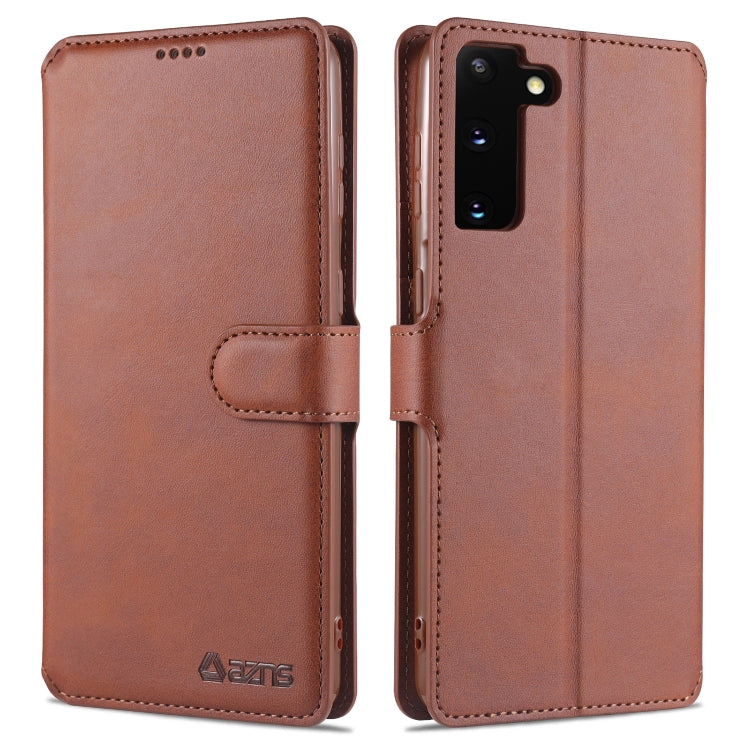 For Samsung Galaxy S21+ 5G AZNS Calf Texture Horizontal Flip Leather Case with Holder & Card Slots & Wallet & Photo Frame