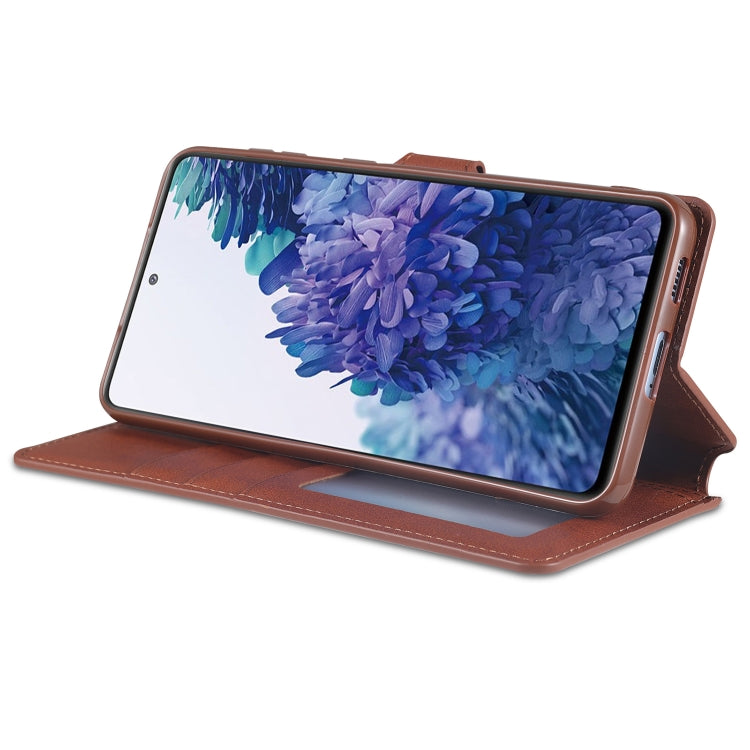 For Samsung Galaxy S21+ 5G AZNS Calf Texture Horizontal Flip Leather Case with Holder & Card Slots & Wallet & Photo Frame