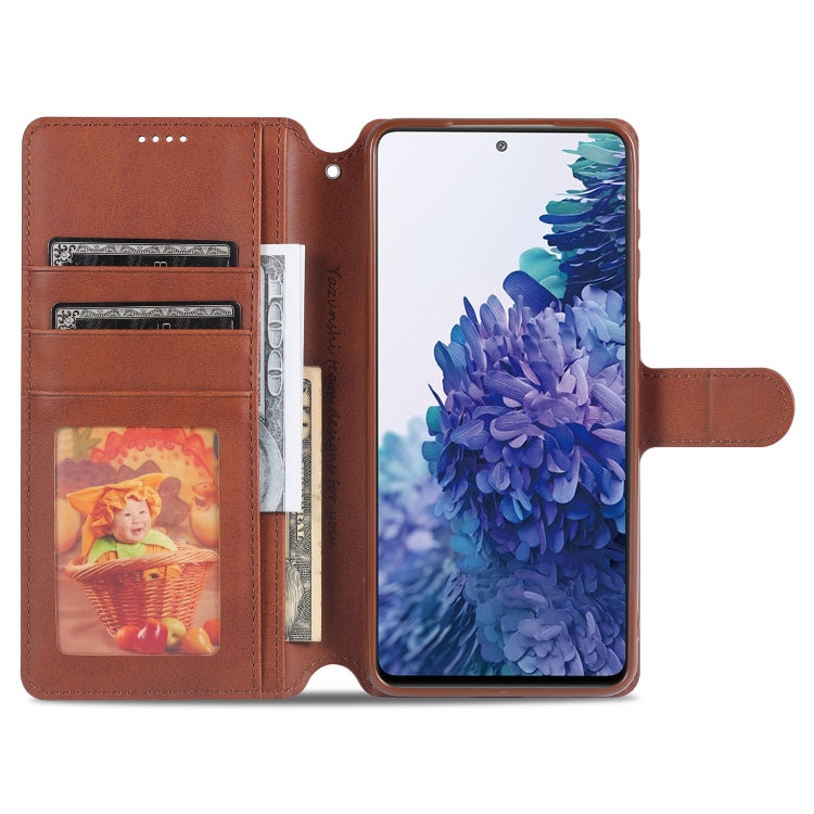 For Samsung Galaxy S21+ 5G AZNS Calf Texture Horizontal Flip Leather Case with Holder & Card Slots & Wallet & Photo Frame