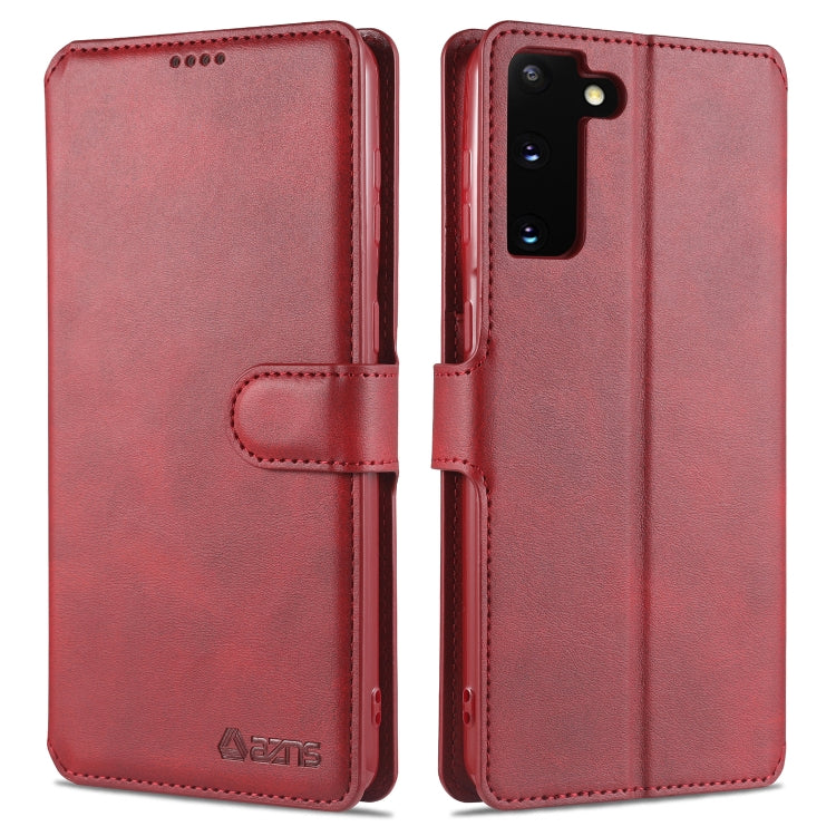 For Samsung Galaxy S21+ 5G AZNS Calf Texture Horizontal Flip Leather Case with Holder & Card Slots & Wallet & Photo Frame