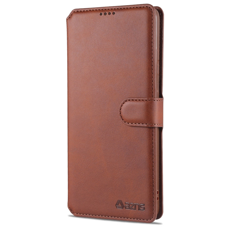 For Samsung Galaxy S21 Ultra 5G AZNS Calf Texture Horizontal Flip Leather Case with Holder & Card Slots & Wallet & Photo Frame