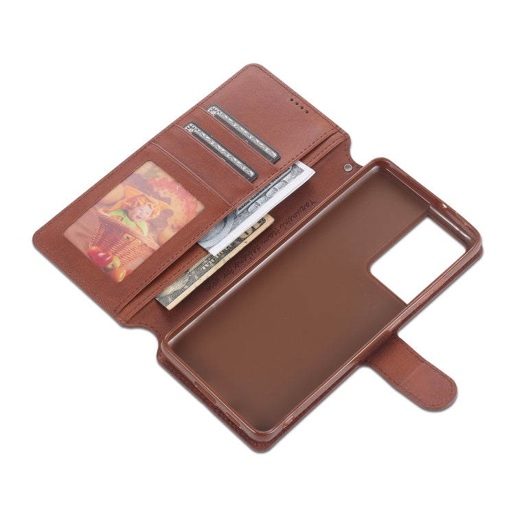 For Samsung Galaxy S21 Ultra 5G AZNS Calf Texture Horizontal Flip Leather Case with Holder & Card Slots & Wallet & Photo Frame